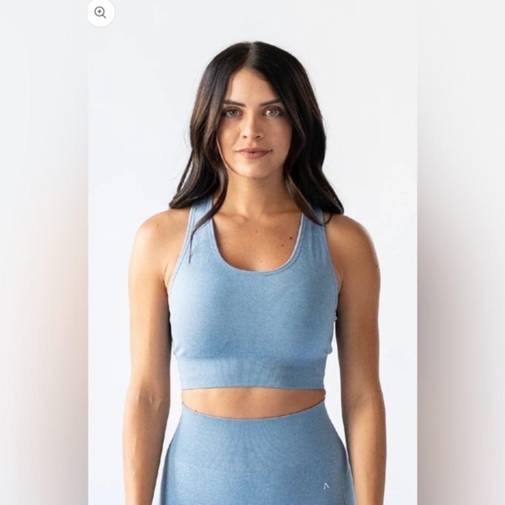 NWT ACTA Seamless 2.0 Sports Bra Blue Size XS